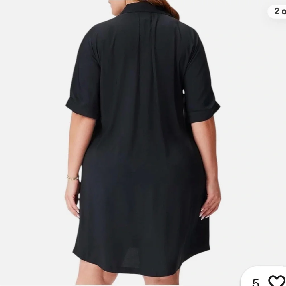 NIC + ZOE NWT Devon Shirtdress in onyx 1X - Picture 2 of 12